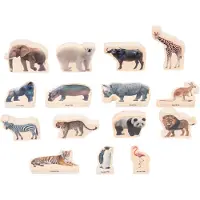 TickiT Wooden Wild Animal Blocks, 0 Jahr(e), 15 Stück(e), Holz