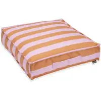 Hock Sitzkissen H.O.C.K., bunt (cognac flieder, gestreift), Dekokissen_Sitzkissen_Kissenhüllen, B/L: 50cm x 50cm, 1 Stk., Bezug: 100% Polyacryl, gestreift, Sitzkissen, B:50cm H:10cm L:50cm