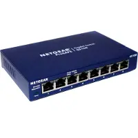 Netgear GS108, ungemanaged, 1000BASE-T, 100BASE-TX, 10BASE-T, 4000 Eintragungen, 1 Gbit/Sek, Ethernet, Fast Ethernet, Gigabit Ethernet, IEEE 802.3i, IEEE 802.3u, IEEE 802.3ab