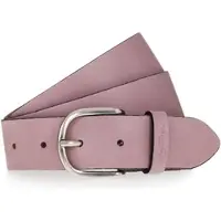 Mustang Ledergürtel "Madison", Damen, Gr. 75, rosa (pale rose), Rindsleder, Gürtel Ledergürtel, aus Rindsleder, mit Pull-Up-Leder