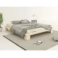 Otto Home Futonbett "Peregrin, Bett, Bettgestell, Massivholzbett", natur, B:178cm H:24,6cm L:218cm, Betten, Futonbett, inklusive Lattenrost, aus massiver Kiefer, FSC