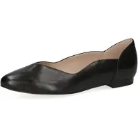 Caprice Women Court Shoe Ballerina Lederpumps Modeschuhe Damen schwarz 37