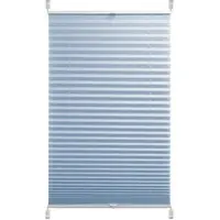 Kutti Heimtextilien Plissee "Candy" Gr. 8, blau (hellblau, weiß), B:70cm H:140cm, Obermaterial: 100% Polyester, Plissees, Plissee, Sichtschutz Klemmfix Crushed Optik