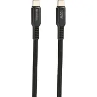 Champion USB-C-Kabel für schnelles Laden und Datenübertragung, 100W Power Delivery, 1 m, Schwarz