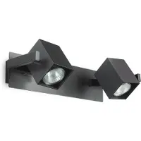 Ideal Lux Moderne Wandleuchte Maus Metall Schwarz 2 Lichter Gu10