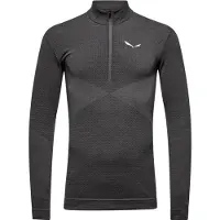 Salewa Zebru MED Warm AMR M 1/2Z Tee onyx (0870) 48/M