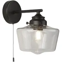 Searchlight 8708-1BK School House Wandleuchte E27 1 x 40W