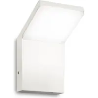 Ideal Lux Stil Moderne Wandleuchte Aluminium Weiß Led 9W 3000K Warmes Licht