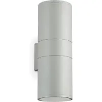 Ideal Lux Moderne Wandleuchte Gun Aluminium Grau 2 Lichter E27