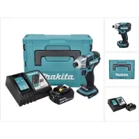 Makita DTS 141 RT1J Akku Impulsschrauber 18 V 40 Nm 1/4" Brushless + 1x Akku 5,0 Ah + Ladegerät + Makpac