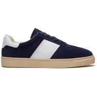 Timberland für Herren. TB0A43GGAJP1 Lisbon Street blaue Leder-Turnschuhe (39), Wohnung, Schnürsenkel, Lässig, Marine