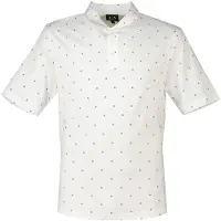 Armani Exchange für Herren. XM000735AF10356F0198 Bedrucktes weißes Poloshirt (L), Lässig, Baumwolle, Kurzarm