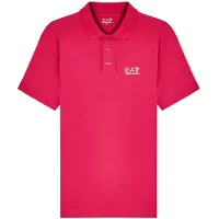 EA7 für Herren. 8NPF14_PJVQZ Core Identity Poloshirt rosa (S), Lässig, Sportlich, Baumwolle, Kurzarm