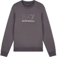 EA7 für Herren. 7M001322_AF10377 Sweatshirt Sichtbarkeit M grau (XL), Lässig, Sportlich, Baumwolle, Sportbekleidung, Multisport, Kurzarm