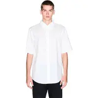 Armani Exchange für Herren. XM001935AF16631U0009 Regular Shirt weiß (XS), Lässig, Baumwolle, Kurzarm