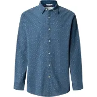 Pepe Jeans für Herren. PM3091187 Penn blaues Hemd (S), Lässig, Baumwolle, Langarm