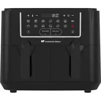 Continental Edison Ölfreie Heißluftfritteuse - CERFRSH24002CB - 9 l - Doppelbleche - 2400 W - Schwarz