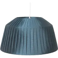 Clayre & Eef Hängelampe Ø 40x21 cm Blau Kunststoff Rund