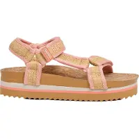 Pepe Jeans für Damen. PLS900027 Unber orangefarbene Sandalen (36), 3 bis 5 cm, Klettverschluss, Lässig