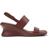 Camper für Damen. K201915-003 Ledersandalen Louise burgundy (36), 5 bis 8 cm, Schnalle, Lässig, Bordeaux