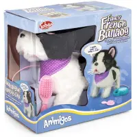 Tobar Plüsch Französische Bulldogge Kuscheltier Hund - Animigos Spielzeug Stofftier