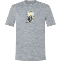Super.natural - Kid's Crazy Mouse Tee - Merinoshirt Gr 116 grau/ various
