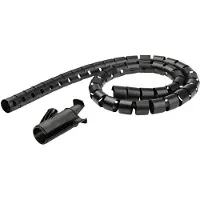 StarTech.com .com Kabelbündelschlauch - 25 mm / 1 Zoll Durchmesser, Kabelmuffe, Polyethylen (PE), Schwarz