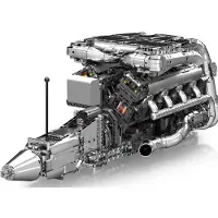 Mould King 10168 V8 Twin-turbo Engine