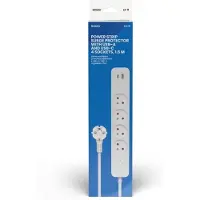 Savio Lz-11 Steckdosenleiste 4-fach 1.5 M