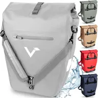 Valkental ValkOcean 2in1 Fahrradtasche, 100% Wasserdicht - 23-28L - space grey