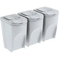Prosperplast Sortibox 3er-set Recyclingbehälter 3x35l
