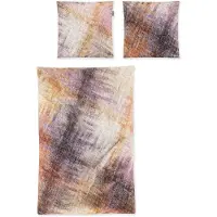 Irisette Flausch-Baumwolle Bettwäsche Zobel orange 8550 155x220 cm + 80x80 cm