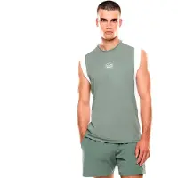 EA7 für Herren. 7M001527_AF22175 Tennis Pro grünes T-shirt (S), Sportlich, Synthetisch, Ärmellos / Hosenträger
