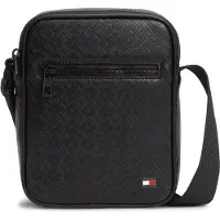 Tommy Hilfiger Umhängetasche Th Embossed Flag Mini Reporter AM0AM14193 Schwarz