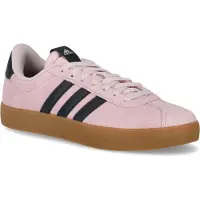 Adidas Sneaker SPORTSWEAR "VL COURT 3.0", Damen, Gr. 40,5, clear pink, legend ink, gum 3, Leder, Synthetik, Schuhe Sneaker, inspiriert vom Design des samba
