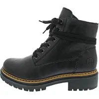 Rieker Winterstiefeletten Damen Kunstleder Schwarz Größe: 39
