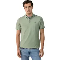 Hackett London für Herren. HM5600136 Heritage Fit Klassisches grünes Poloshirt (L), Lässig, Baumwolle, Kurzarm