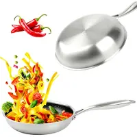Karl Hausmann Pfanne Antihaftbeschichtung Bratpfanne Gas Induktion 24 cm Non-Stick Edelstahl