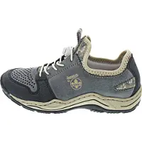Rieker Damen Halbschuhe L0538-14 blau Gr. 36