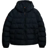 Superdry für Herren. M5011905A Sportsteppjacke mit Kapuze Navy (M), Lässig, Polyester, Marine