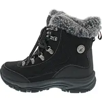 SKECHERS Trego - Stormie Damenschuhe Schnürstiefel Schwarz Freizeit