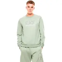EA7 für Herren. 7M001312_AF13512 Sweatshirt Sichtbarkeit M grün (L), Lässig, Sportlich, Baumwolle, Sportbekleidung, Multisport, Kurzarm