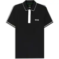 BOSS für Herren. 50559214 Polo Toc schwarz (L), Lässig, Sportlich, Tennis/Padel, Polyester, Kurzarm