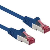 Markenlos Patchkabel cat6A S/FTP PIMF Halogenfrei blau 20m
