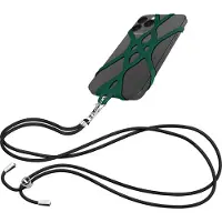 Avizar , Verstellbare Handy-Tragekordel 90 cm mit Silikonhalter, Dunkelgrün