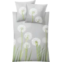 Kleine wolke 6158617952 Bettwäsche Belfiore, Maße: 135 x 200 cm und 80 x 80 cm, Farbe: Distel