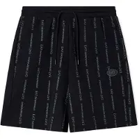 EA7 für Herren. 7M001393_AF12660 Graphic Series Shorts schwarz (3XL), Lässig, Baumwolle, Kurzarm
