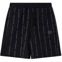 EA7 für Herren. 7M001393_AF12660 Graphic Series Shorts schwarz (M), Lässig, Baumwolle, Kurzarm