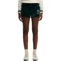 Superdry für Damen. W7110501A Shorts Country Club Velour grün (S), Lässig, Polyester