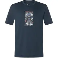 Super.natural - Kid's Crazy Mouse Tee - Merinoshirt Gr 140 blau/ various